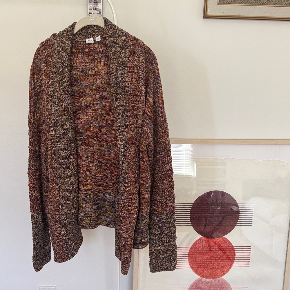GAP Open-Front Multicolor Knit Cardigan Sweater - Women's
